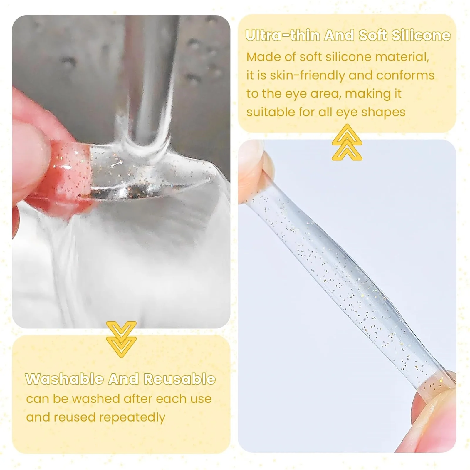Lash Lift Pads 5 Sizes Reusable for Eyelash Lifting