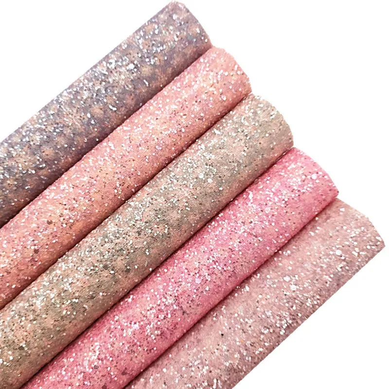 MixedColorsCrystalChunkyGlitterVinylFabricSheetGlitter