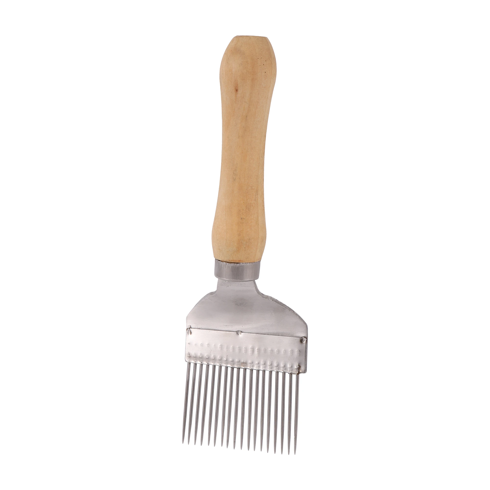 1 Pc Bee Hive Uncapping Scraper Honey Honeycomb Bee Fork Wooden Handle Stainless Steel Honey Pin Needle Knife Beekeeping Equipment beekeeping tools