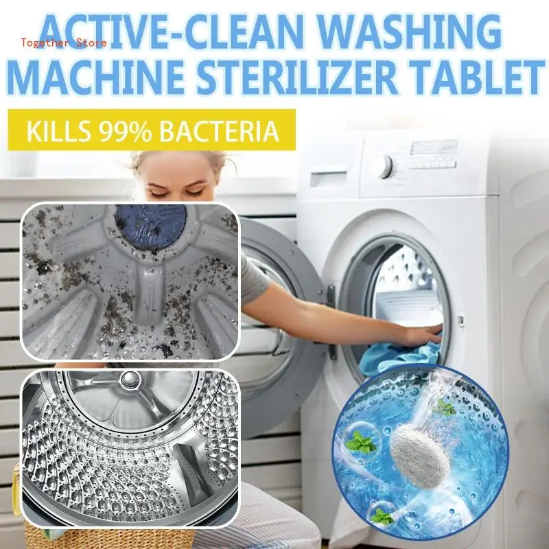 Washing Machine Cleaner Tablets 7pcs Washing Machine Cleaner Dirt Remover Deep Cleaning Washer 6XDD