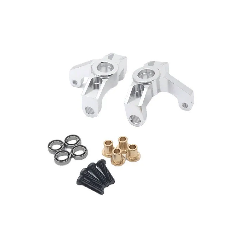 Châssis métal robuste pour voiture RC 1/14 1/12, vue en angle montrant la structure solide.