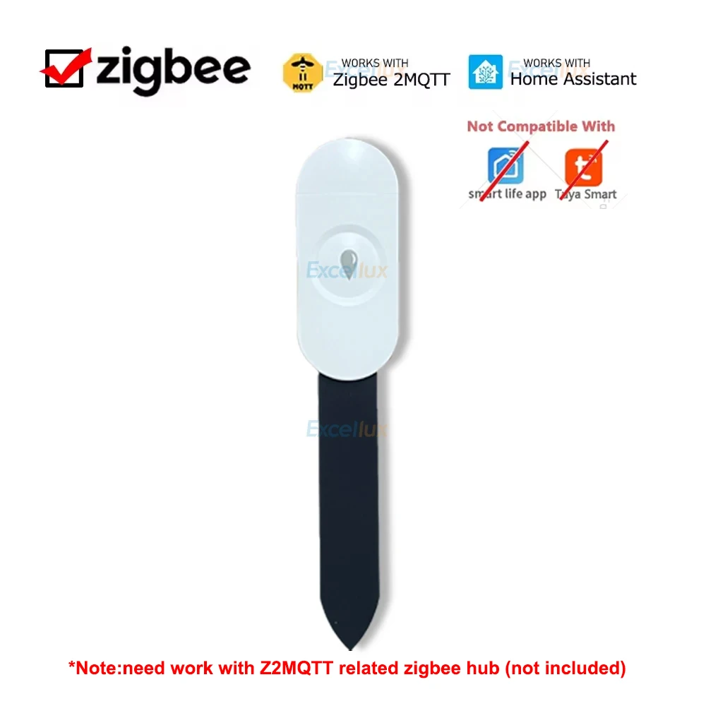 Zigbee สมาร์ทเครื่องทดสอบดิน Moisture Sensor Real Time Monitor อุณหภูมิและความชื้นทํางานร่วมกับ Home Assistant Zigbee2MQTT 1