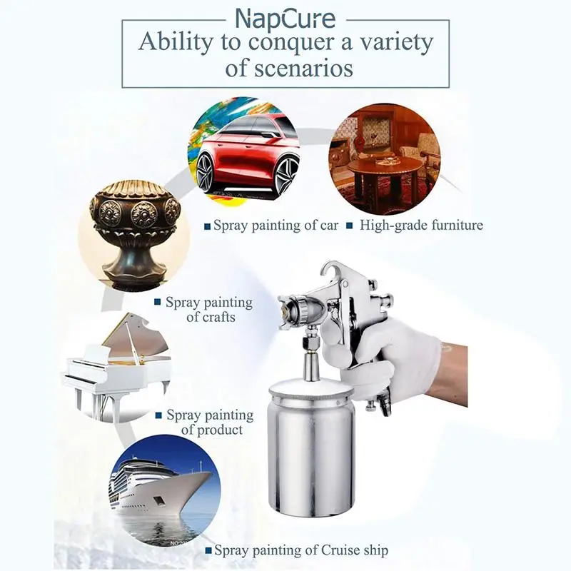 Car Painting Pneumatic Nozzle Car Painting Tool for Vehicles Furniture Walls Shutters Fences Instrument Gauge Air Paint Sprayer