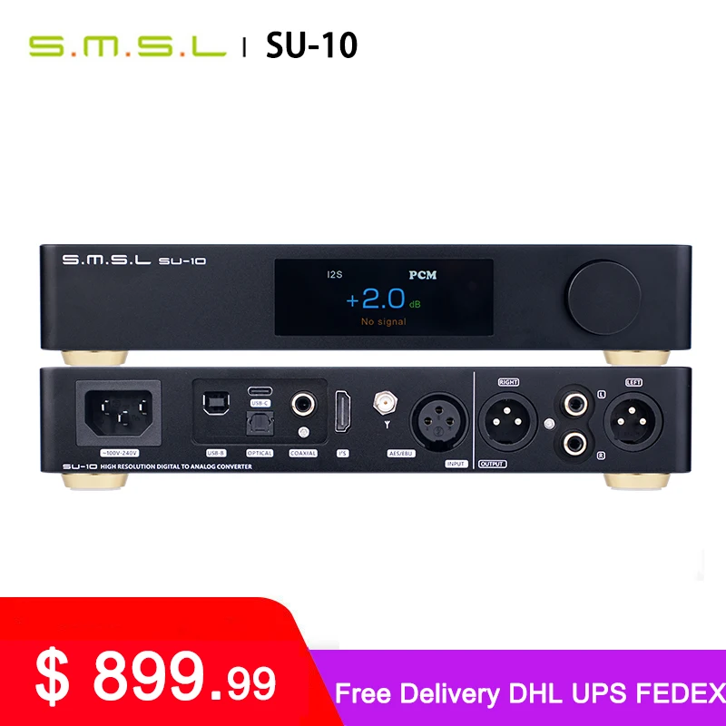SMSL decodificador SU 10 MQA, compatible con MQA CD Dual ES9038PRO
