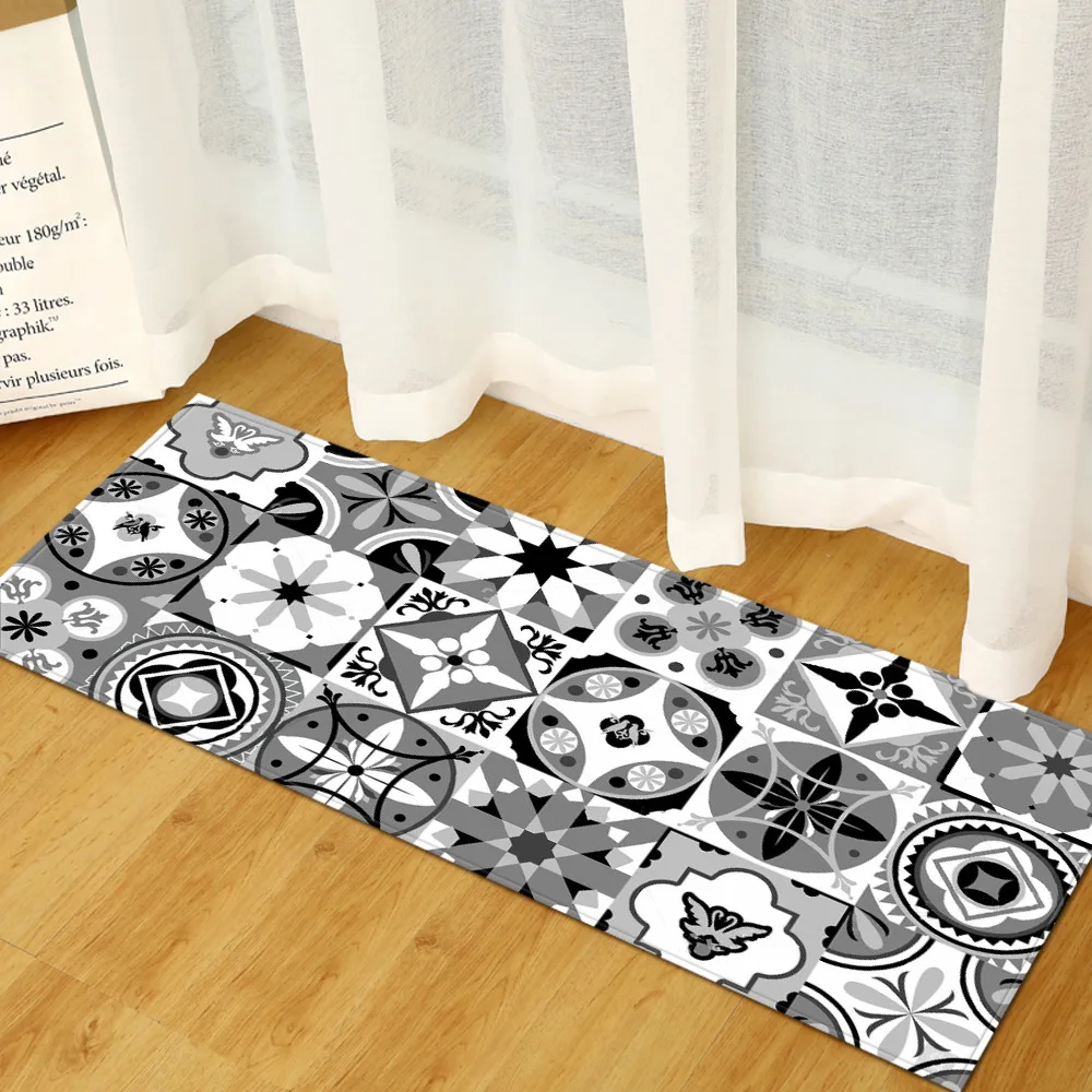 Bohemian Carpet Antislip Water Absorbing Carpet Bohemia Style Water Absorption Area Rug for Kitchen Livingroom Bathroom Door Mat floor mat