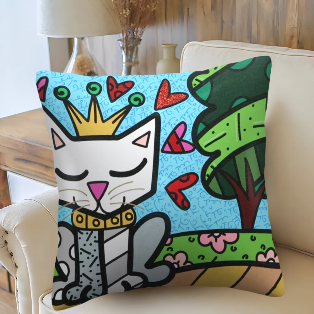 Nuove Fodere Per Cuscini Personalizzate Britto Fodere Per Cuscini, Comode Federe Per Cuscini Inodore Per Divano/Casa/Auto