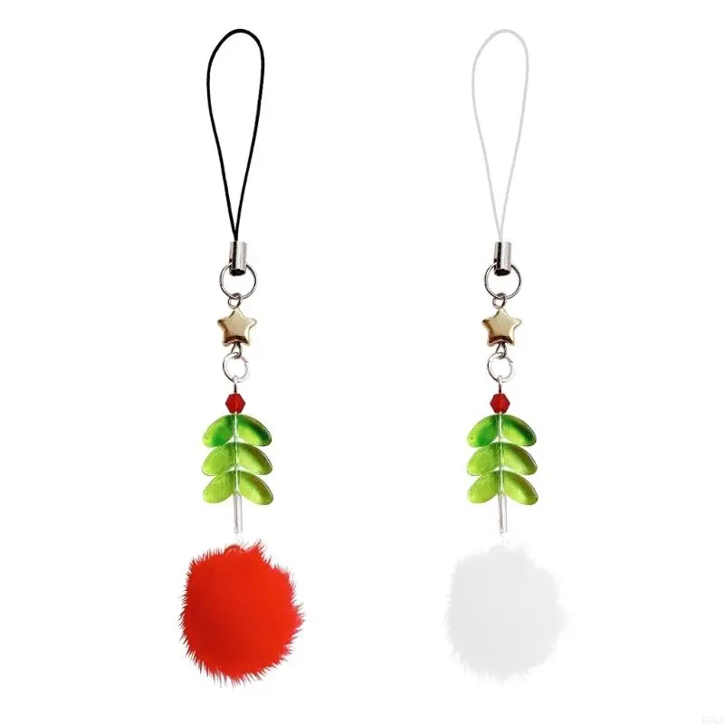 57QA Easy Installation Keychain mit einem einzigartigen Weihnachtsbaumdesign -Telefonanhänger für kommerzielle Displays