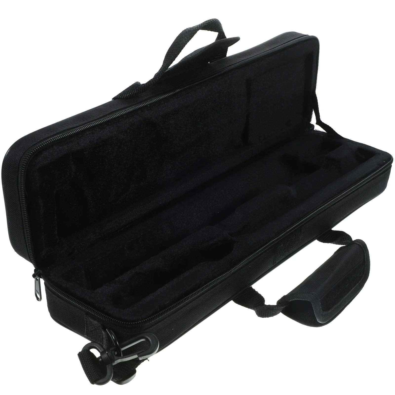 

Flute Bag Carrying Black Simple Accessories Storage Holder Musical Instrument Container Case Handbag