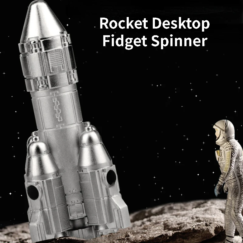 rocket-desktop-fidget-spinner-metal-black-technology-decompression-artifact-edc-relieves-restlessness-toy-boy-cool-gift