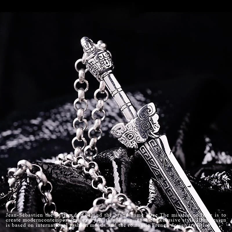 Prepotente Collana Con Pendente A Spada Rotta Color Argento Per Uomo Collana Da Uomo Punk Guerriero Gotico Da Donna Regali Gioielli Hip-Hop