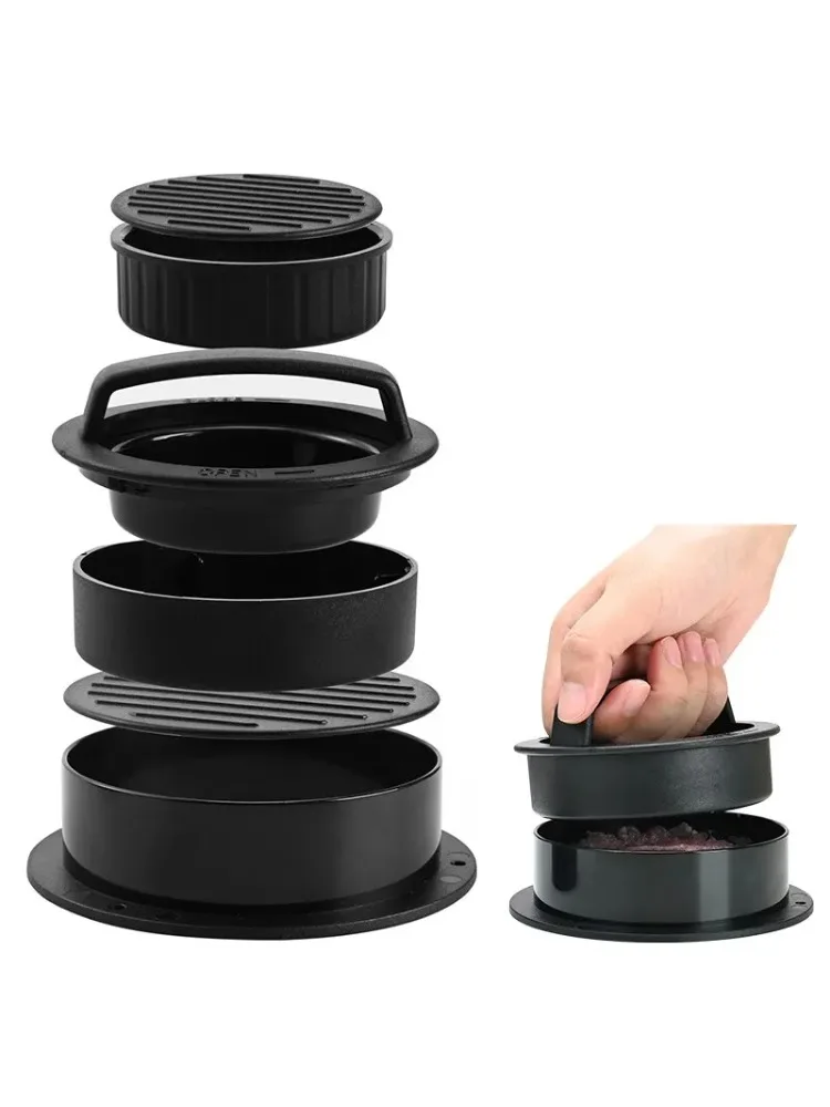 3 in 1 Hamburger Meat Press Maker,Non-Stick Round Shape