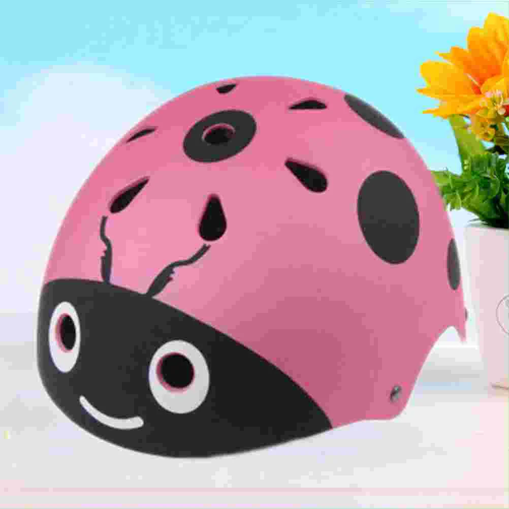 

Cartoon Multi-sport Adjustable Portable Child Helmet Free Size Bicycle Safety Helmet for Ice Skating Kids Wheelbarrow