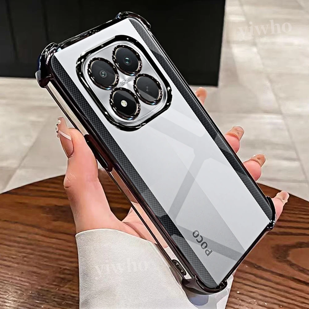 Sleek Transparent Black Phone Case - Soft TPU Protective Cover