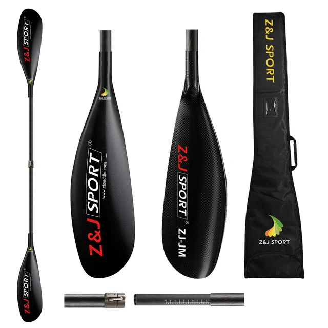 カニのペーパーウエイト ZJ Full Carbon / Kevlar Whitewater Paddle with Cranked Shaft