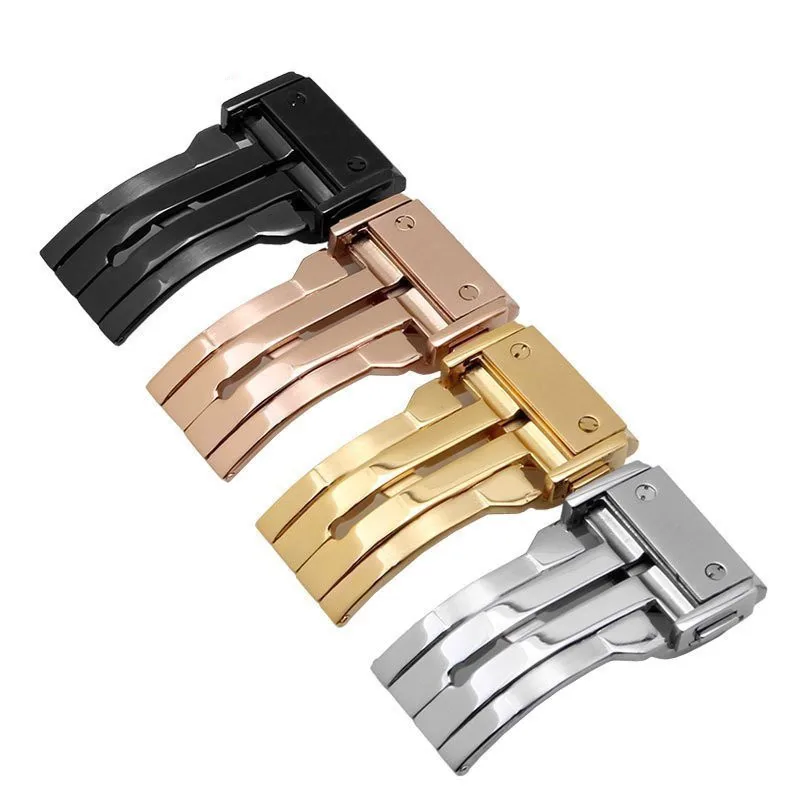 

Застежка для ремешка часов из нержавеющей стали 304L, 22 мм, оригинальная складная застежка для часов серии Hublo