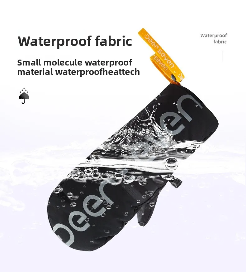 New Thinsulate Thermal Ski Gloves Winter Windproof Waterproof Snow Motorcycle Cycling Gloves with Free Waterproof Pouch