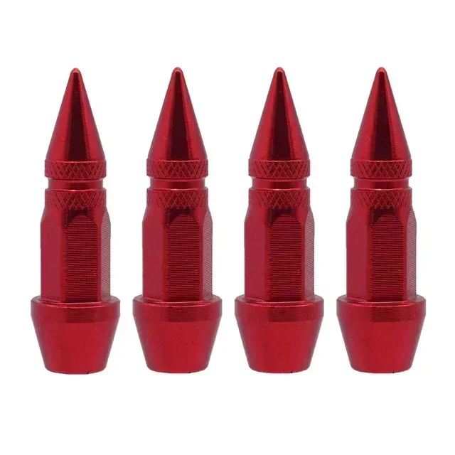 Universal Airtight Tire Valve Caps - Set of 4 for Cars, Motorcycles, and Bikes