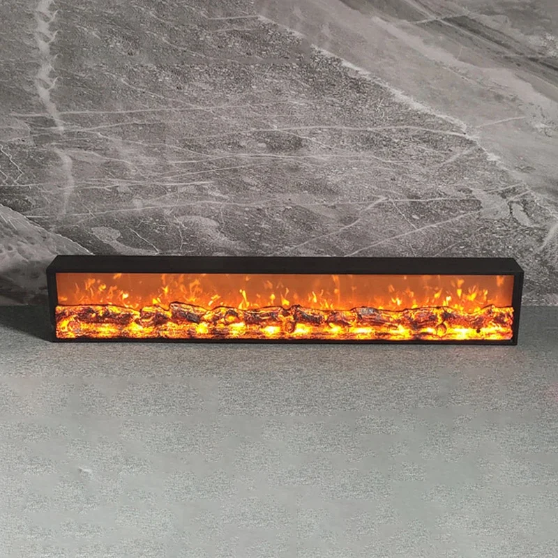 Electric Fireplaces Simulated Flame Decorative Cabinet Heater Nordic Home Decoration Living Room Embedded Fake Fire TV Fireplace