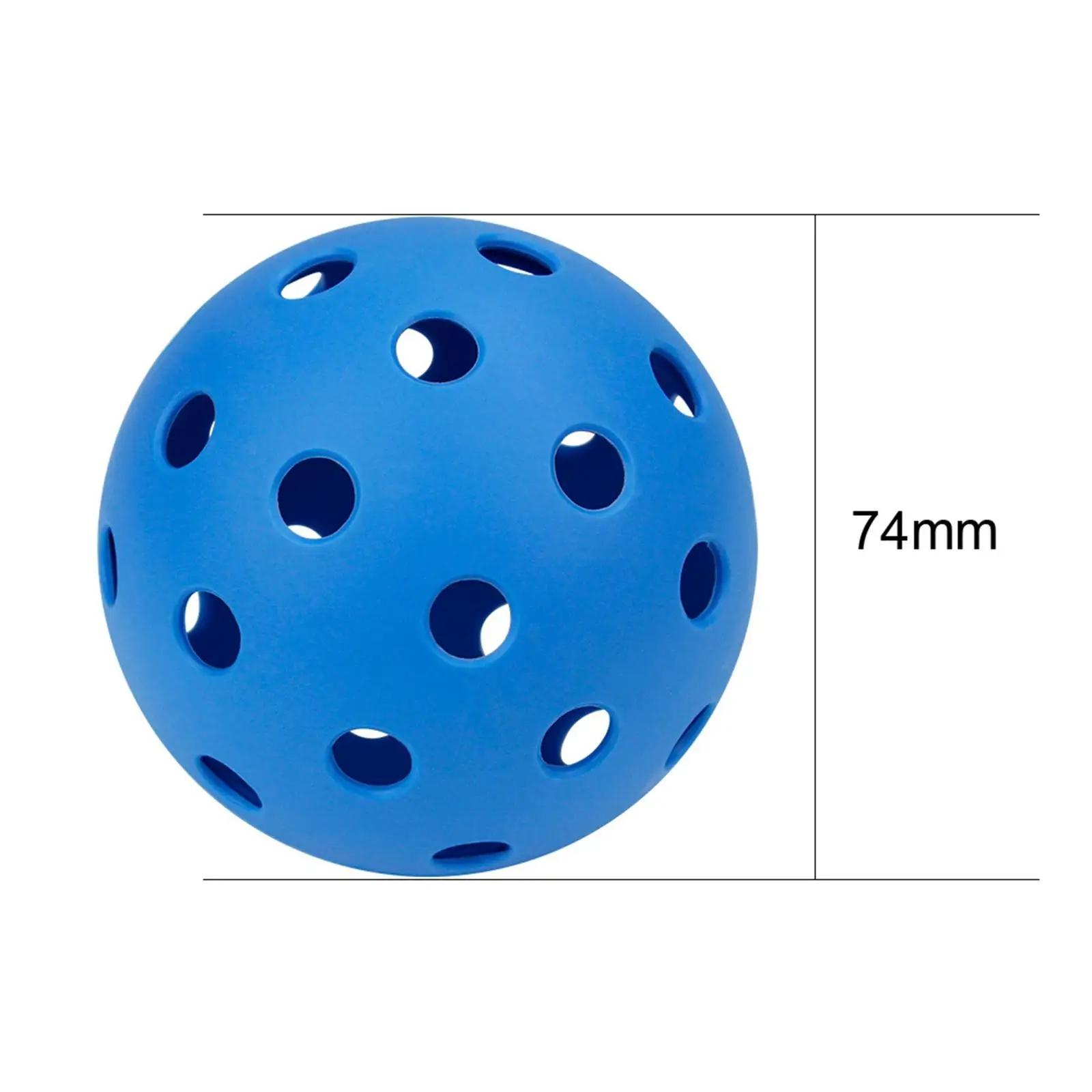 12 Count Pickleball Balls Competition Gear 74mm for Training