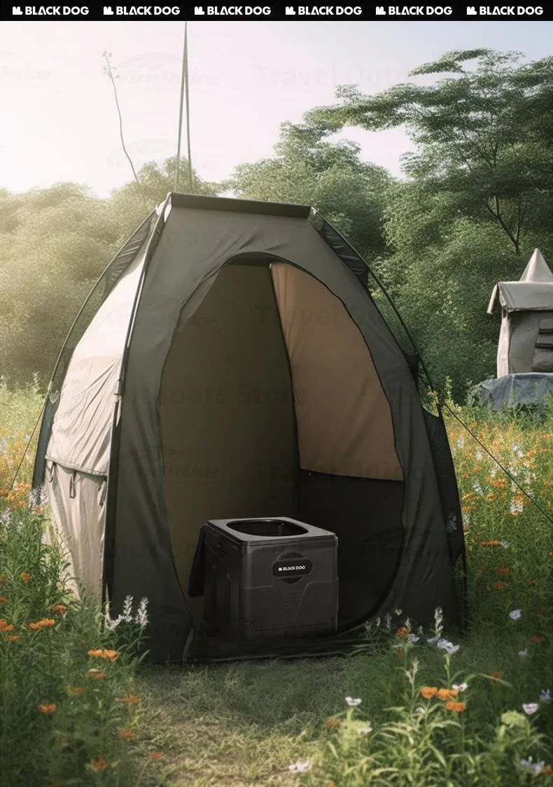 Description Picture 4 of itemNaturehike BLACKDOG Camping PP Toilet Stool Storage Box Trash Can Bin Degradable Travel Emergency Folding Portable Mobile Toilet