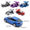 1:32 Tesla Model X SUV Toy Car Model Diecast Alloy Metal Miniature Sound & Light Pull Back High Simulation Metal Model Car 2