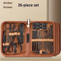 Premium Stainless Steel Nail Care and Manicure Set with Travel Case (26 PCS SET)
