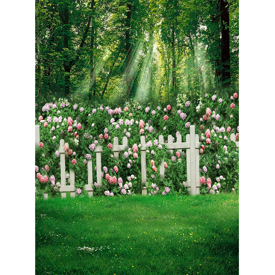 BELECO 6x4ft Fabric Spring Green Hills Meadow Backdrop Green Grass Lawn Trees Blue Sky White Clouds Photography Background Outdoor Nature Scenery Easter Decor Kid Baby Portrait Photo Studio Props - View #6