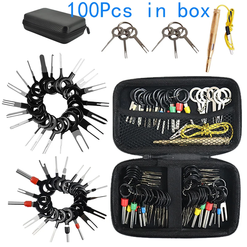 Automotive Plug Terminal Removal Tool Electrical Wire Crimp Split Connectors  Pin Extractor Kit Keys for Car Repair Take Out Pins - AliExpress