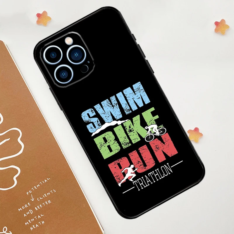 Triathlon Tri Life Swim Bike Run Phone Case Cover