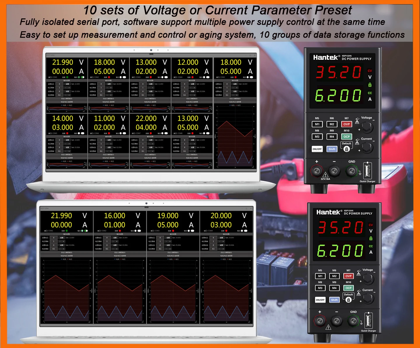 HDP135V6A 프로그래밍 가능 DC 전원 공급 장치, 낮은 리플 저소음 디지털 랩 벤치 전력 안정화 전압  조정기-Freehip.co.kr