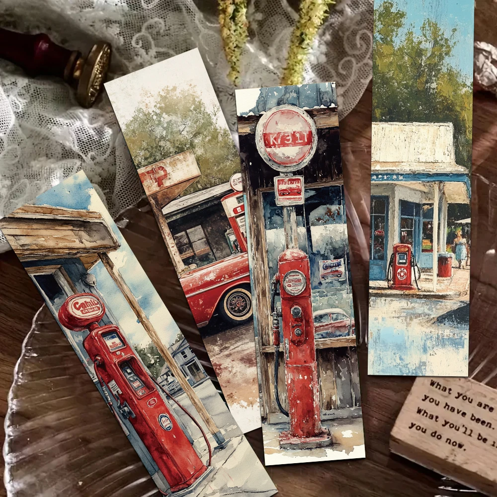Floral painting bookmark Vintage Watercolor 30pcs Reading Pages Books Annotated DIY Creative Aesthetic floral painting bookmark,bookmarks stationery supplies