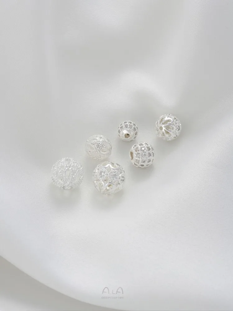 Рисунок 5 - Толстые серебряные полые цветочные шарики