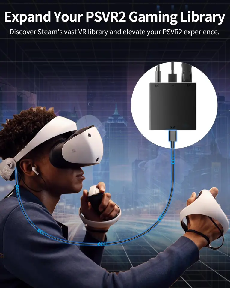 Psvr Vr Compatible Steam Games Ps Vr2 Pc Adapter PSVR2 PC Adapter