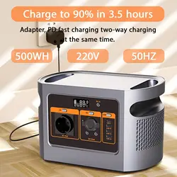 500Wh Power station outdoor generator 1008W Portable power station, two-way fast charge 450,000mAh (22.4V), mobile power supply