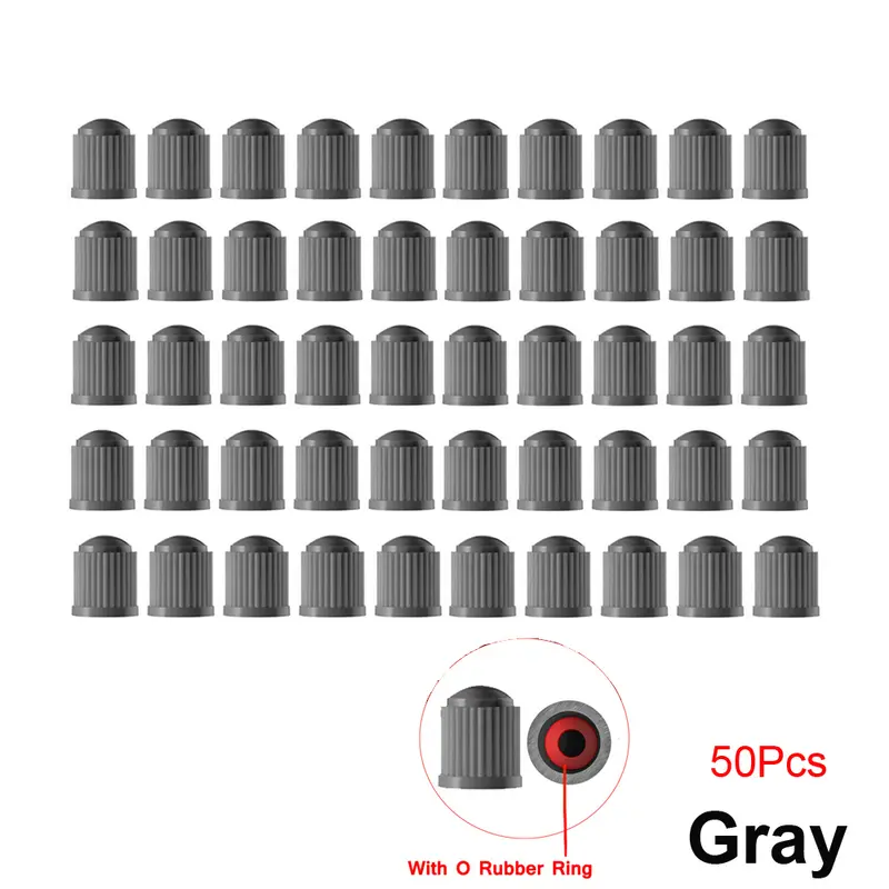 10/25/50/100Pcs Tire Valve Caps, Plastic Car Tire Stem Dust Covers Universal Valve Caps for Cars, Bicycle, Trucks, Motorcycles - Image 20