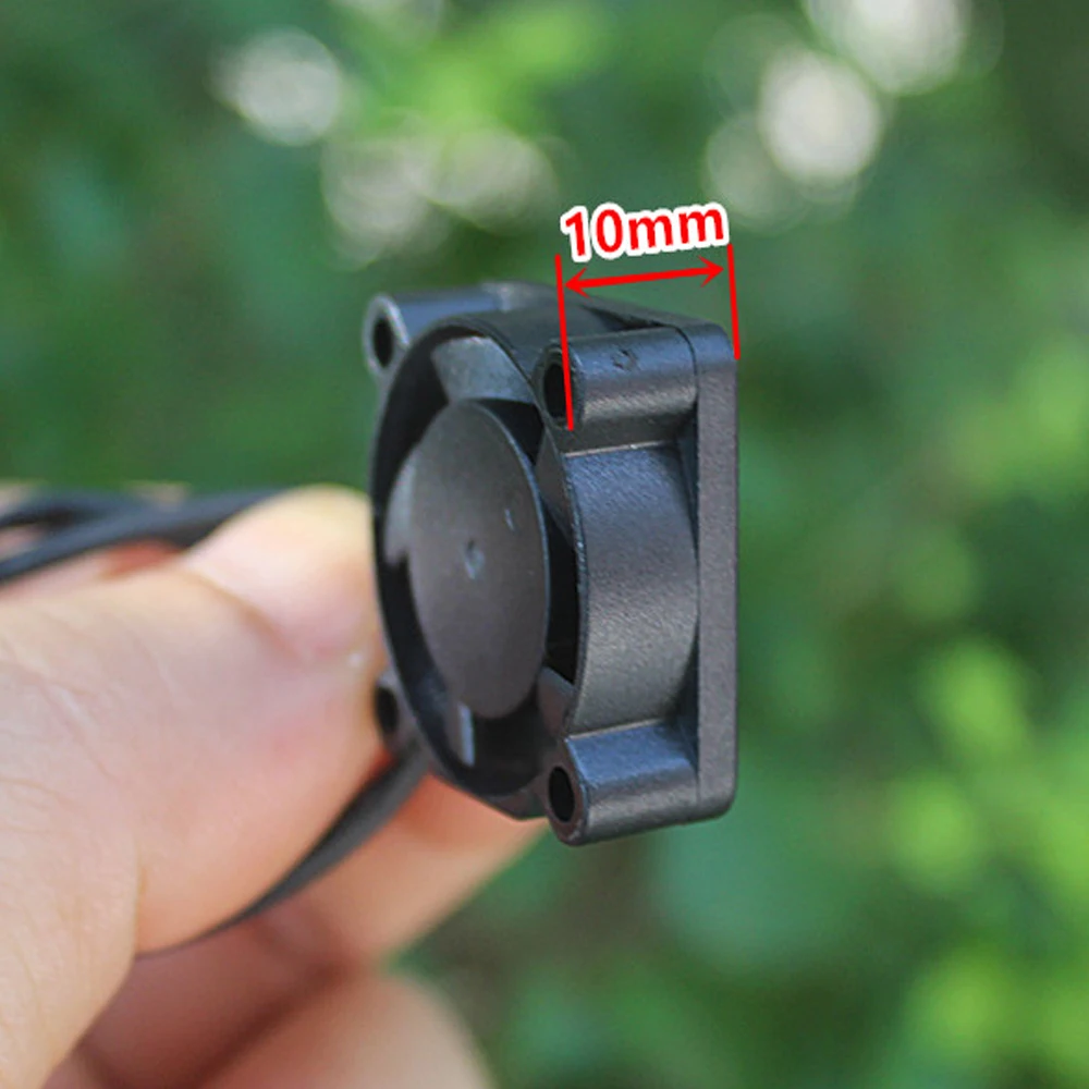 미니 냉각 선풍기 2510 브러시리스 선풍기, DC 3.7V-8V, 음소거, 높은 대용량 풍량, 블랙 마이크로, 초소형 2510 선풍기, 최대 풍량