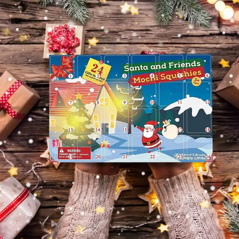 Christmas Countdown Calendar 24Pcs Christmas Mini Animals Toy Kids Advent Calendar Kids Toys Animal Advent Toys