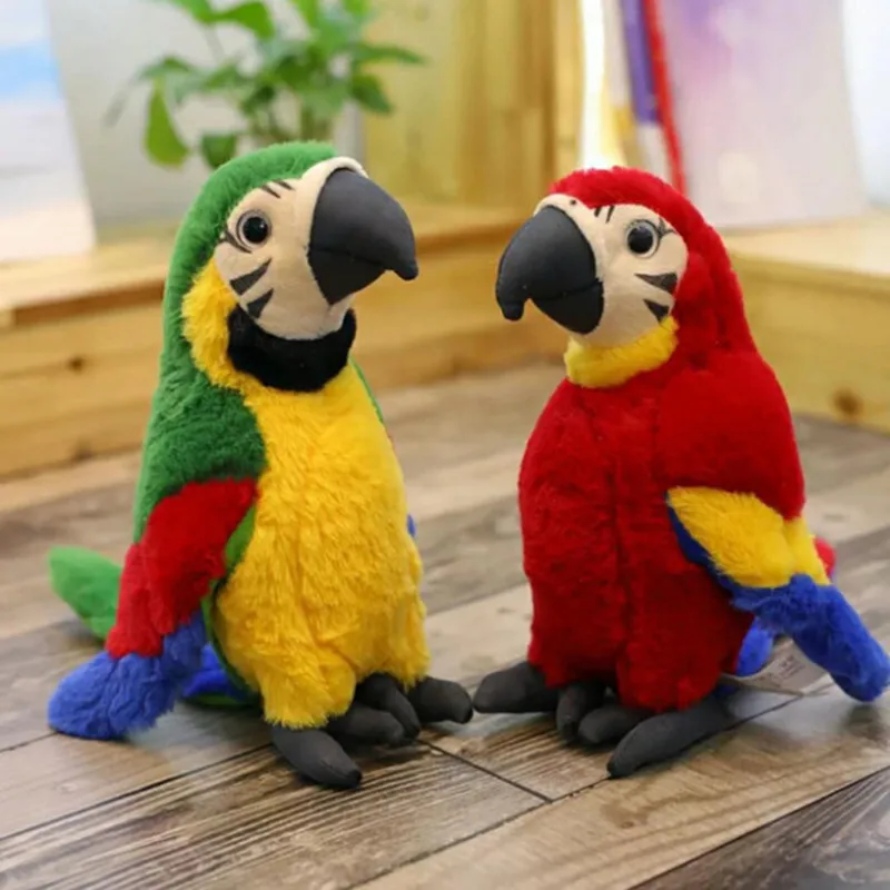 Parrot Plush Toys Soft Simulation Psittacidae Macaw Stuffed Toy Cute Wild Animals Birds Dolls Bird toys