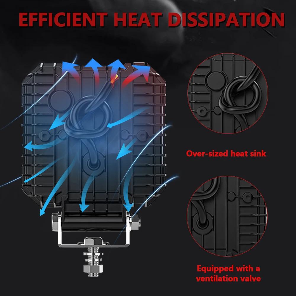 4" Work LED Headlight Light Auto Fog Light Led Light Bar Round Fog Light for Mot