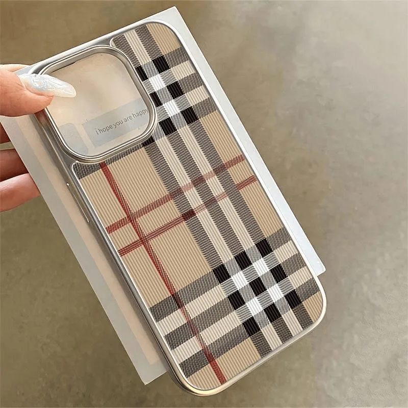 รูปสินค้า เคสโทรศัพท์ลายสก็อต ปกป้องหรูหราสำหรับ iPhone 17 16e 16 15 14 13 12 11 Air Pro Max X XR XSMAX 8 7 Plus