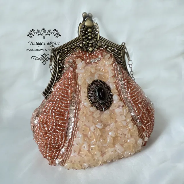 Pearl Purse Bottega Veneta Bag Lapulio 1920s Vintage Style Solid