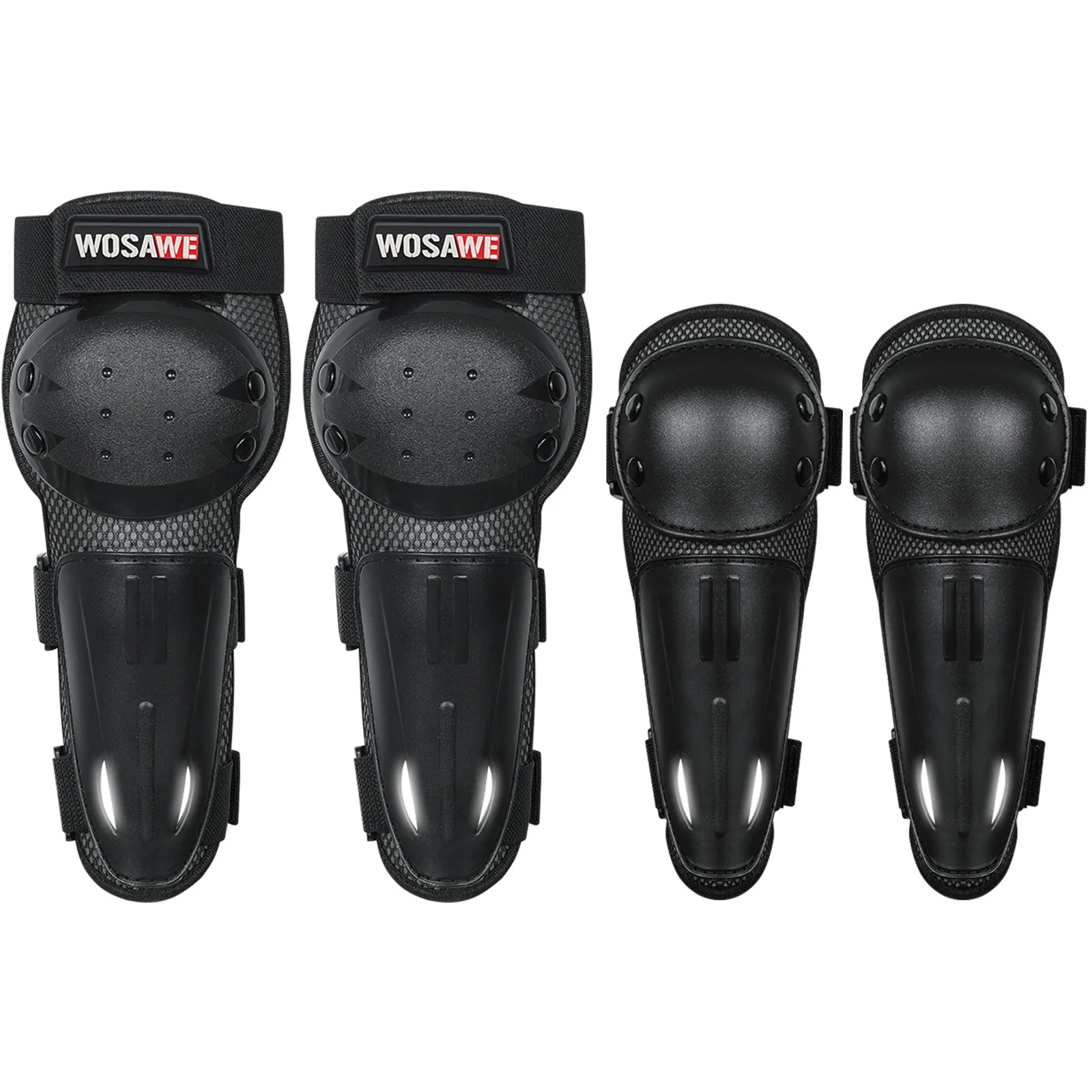 WOSAWE 어린이용 야외 스포츠 무릎 및 팔꿈치 보호대 - 내마모성, 충격 흡수, 밸런스 바이크, 스케이팅, 아이스 스케이팅용 낙상 방지