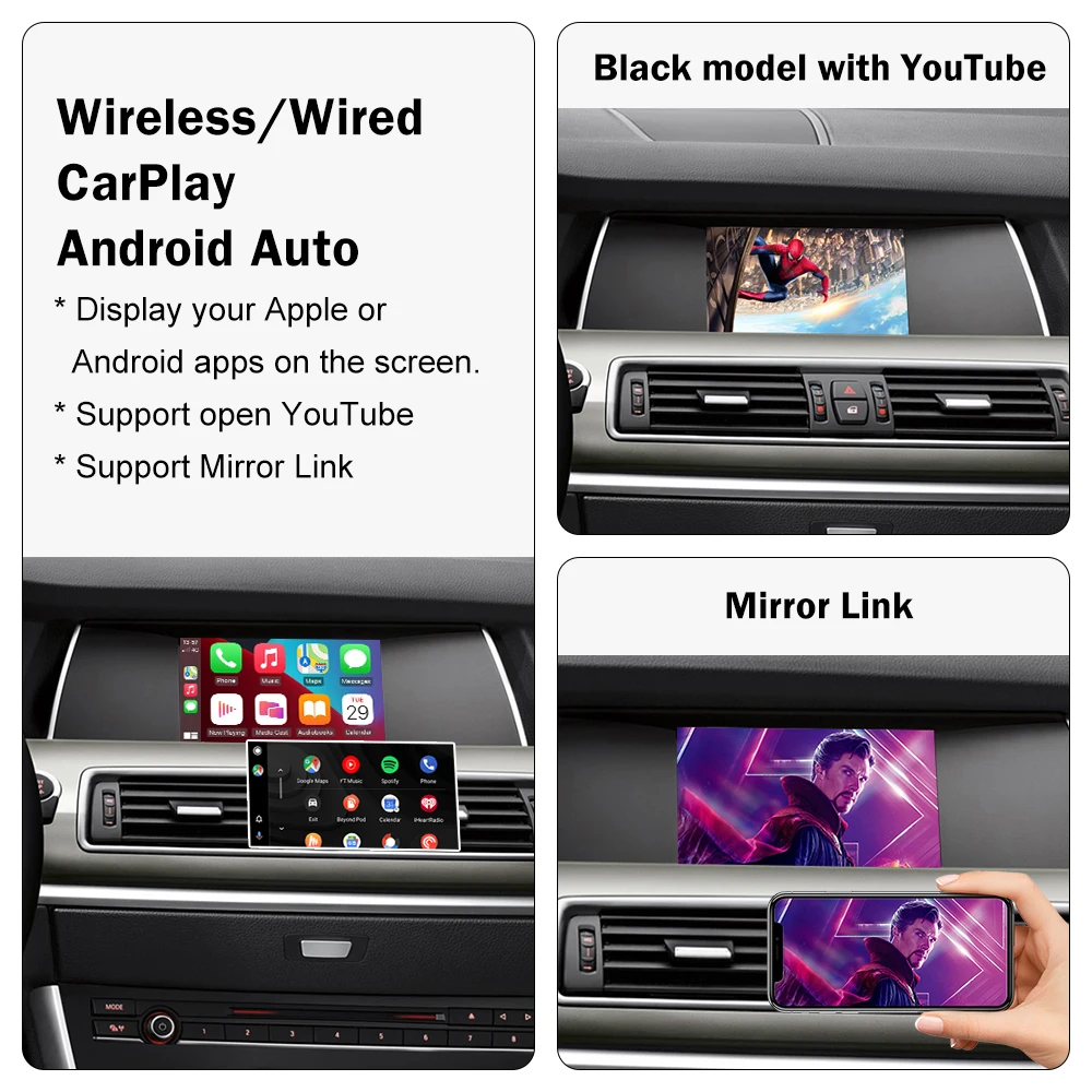 Road Top Wireless CarPlay for BMW 5 Series F10 F11 F07 7