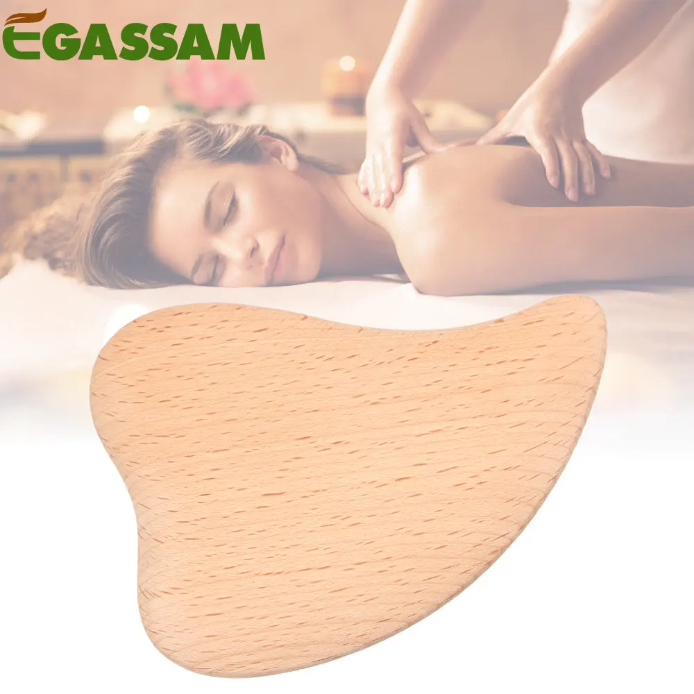 Wooden GuaSha Scraping Massage Tool GuaSha Board- Body Care Scraping Massage Tool - Relaxing Soft Tissue Tools, Anti Cellulite