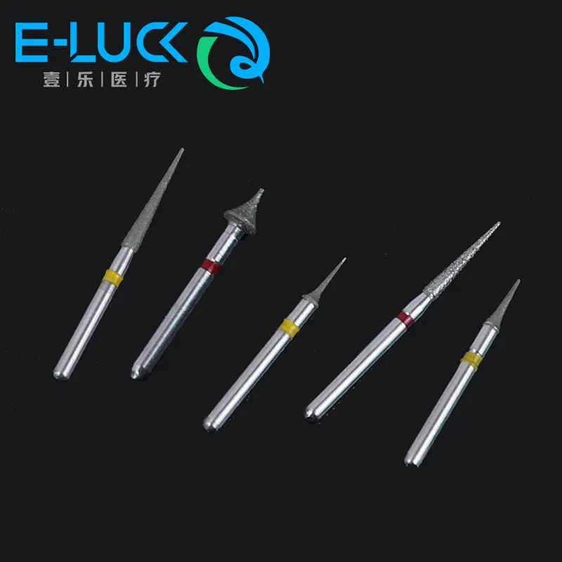 5Pcs/Box Dental Cutting Polishing Burs Orthodontic Interproximal Enamel Diamond Bur Kit For High Speed Handpiece