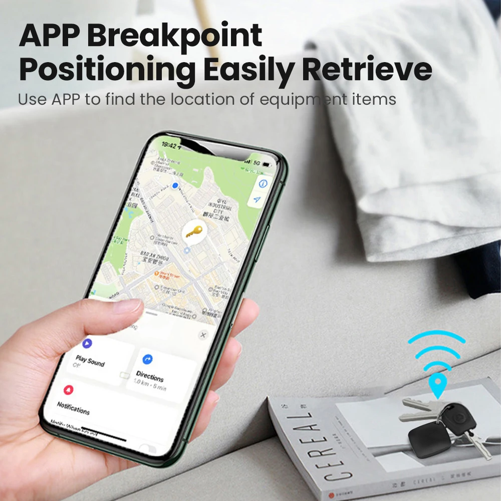 Mini Smart Tracker Works with IOS Find My APP Smart Tag Key Finder Anti-Lost Tracking Device Bluetooth-compatible For IOS System bluetooth tracker key finder anti lost tracker bluetooth finder