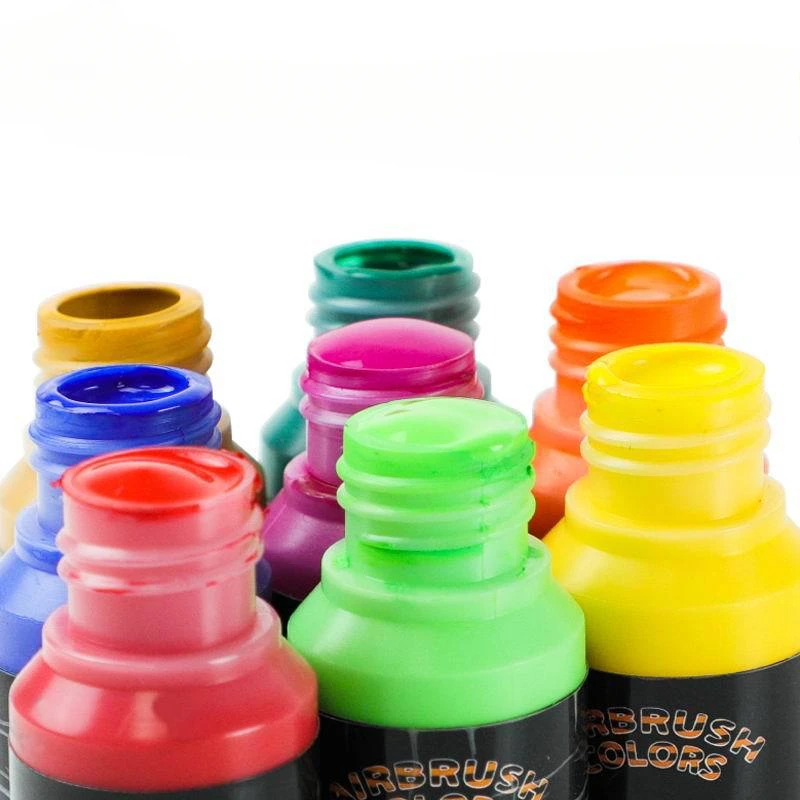 30ml 수성 아크릴 페인트 24 색 다목적 스프레이 건 스프레이 페인팅 모델 색칠 DIY 방수 스프레이 펜 안료