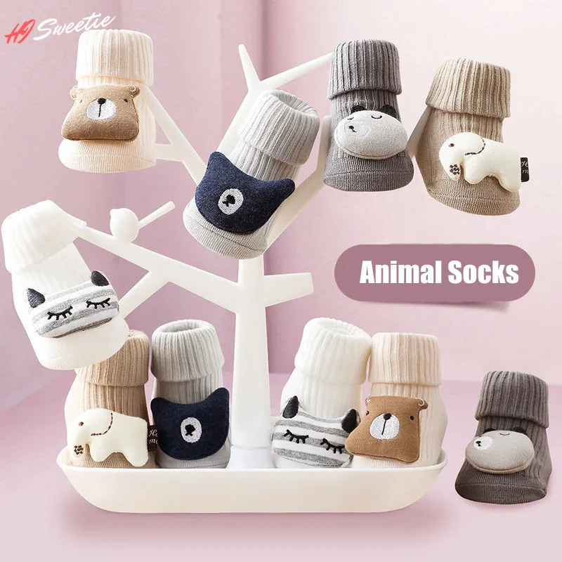 5 pairs lot cartoon baby socks cat animal soft cotton knit baby girl socks kids boy newborn baby girl boys socks for 0 6 years Autumn Winter Soft Cotton Baby Girls Socks Newborn Cartoon Animal Spring Baby Socks Infant Baby Boy Socks Non-slip Floor Sock