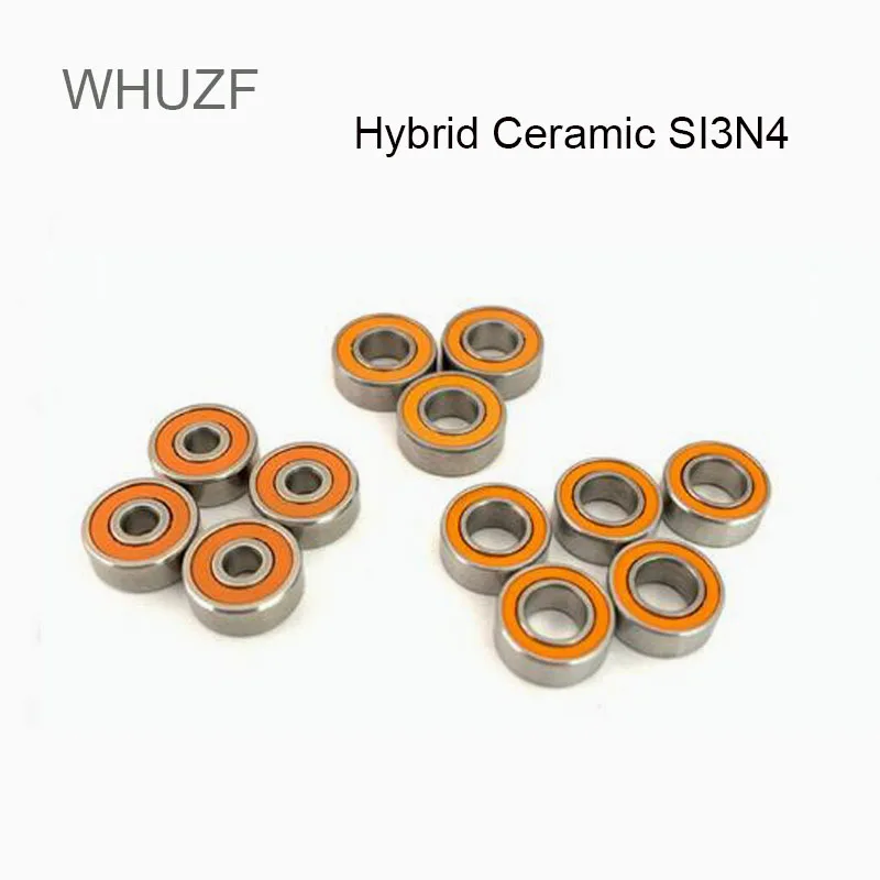 5/10Pcs SMR104 SMR105 SMR106-2OS ABEC-7 LD Stainless Steel Hybrid Ceramic Bearing SI3N4 Without Grease Fast Turning Fishing