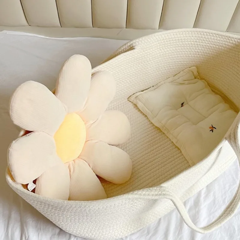 흔들대가 있는 유기농 면  요람 ?  및  인형을 위한 휴대용 휴대용 요람 및 보관 바구니